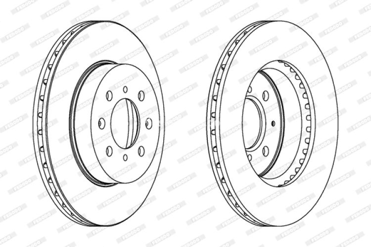 Set discuri frână FERODO (2 buc.) față, se potrivește: HONDA CITY V, CIVIC IV, CIVIC V, CIVIC VI, CIVIC VII, CRX II, CRX III, INSIGHT, JAZZ III; LOTUS ELISE, ELISE 340 R 1.1-2.0D 09.87-