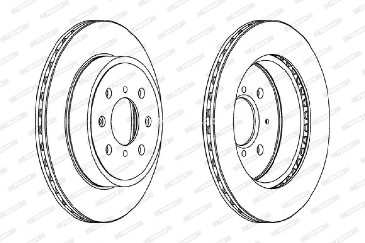 Set discuri frână FERODO (2 buc.) față, se potrivește: OPEL AGILA; SUBARU JUSTY III; SUZUKI IGNIS I, IGNIS II, WAGON R, WAGON R+ 1.0-1.5 05.00-