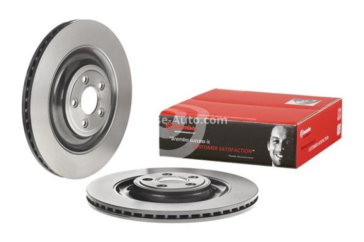 Disc frână BREMBO, spate,  pentru: JAGUAR F-TYPE, XF I, XF SPORTBRAKE, XJ, XK II 2.0/3.0/5.0 01.09-