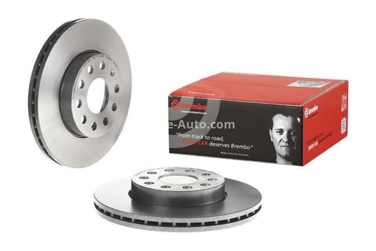 Disc frână BREMBO, față, pentru: AUDI A3; SEAT LEON, LEON SC, LEON ST, LEON ST/KOMBI; SKODA OCTAVIA III; VW GOLF ALLTRACK VII, GOLF SPORTSVAN VII, GOLF VI, GOLF VII 1.0-2.0D 10.08-
