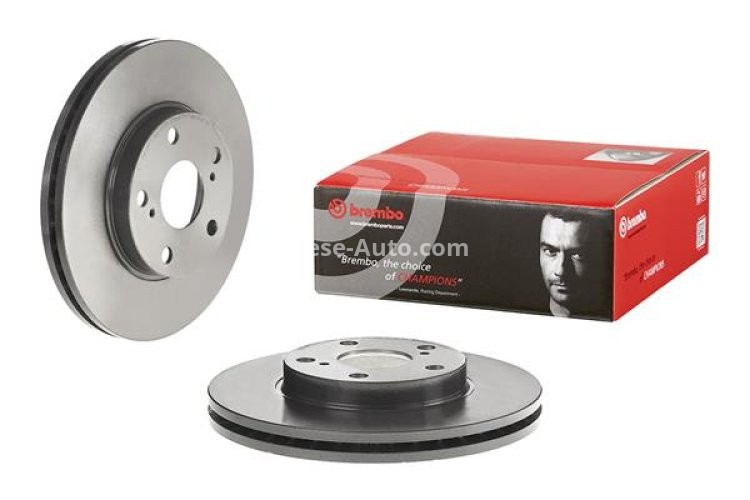 Disc frână BREMBO, față, pentru: TOYOTA AURIS, COROLLA 1.2-1.8H 10.12-08.19