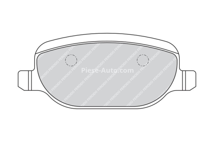 Set placuțe frână FERODO, spate, (cu suruburi de ghidare), pentru: ALFA ROMEO 159, BRERA, SPIDER; LANCIA DELTA III, THESIS; TOYOTA HIACE IV 1.8-3.2 07.98-08.14