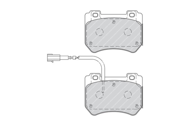 Set placuțe frână FERODO, față, pentru: ALFA ROMEO 159, BRERA, SPIDER 1.8-2.2 06.05-11.11