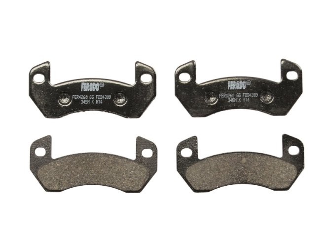 Set placuțe frână FERODO, spate, pentru: AIXAM 500, A.721, A.741, A.751 0.4D/0.5D 12.97-