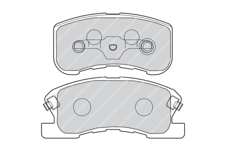 Set placuțe frână FERODO, față, pentru: DAIHATSU MOVE, SIRION, YRV; TOYOTA DUET 1.0/1.3 04.98-