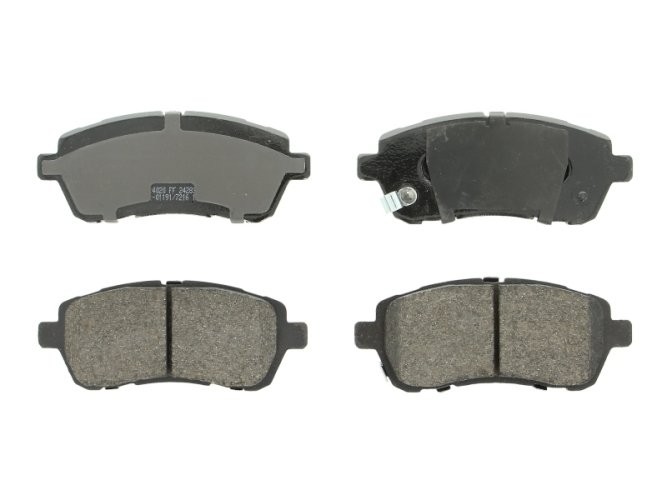 Set placuțe frână FERODO, față, pentru: DAIHATSU COPEN, CUORE VII, MATERIA, SIRION; FORD FIESTA VI; SUBARU JUSTY IV; SUZUKI BALENO, SWIFT IV, SWIFT V 1.0-1.6D 01.05-
