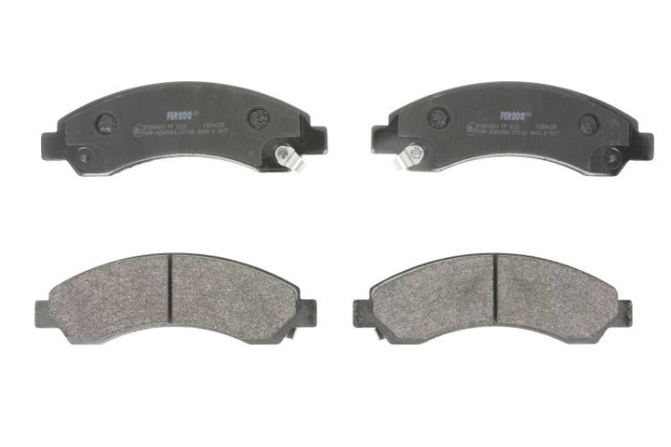 Set placuțe frână FERODO, față, pentru: GREAT WALL HOVER, HOVER H5, HOVER H6, STEED, STEED 5 2.0D/2.4/2.8D 06.06-