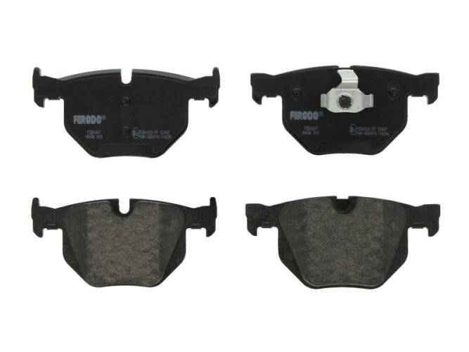 Set placuțe frână FERODO, spate, pentru: BMW X5 (E70), X5 (F15, F85), X6 (E71, E72), X6 (F16, F86) 2.0-3.0D 10.06-07.19