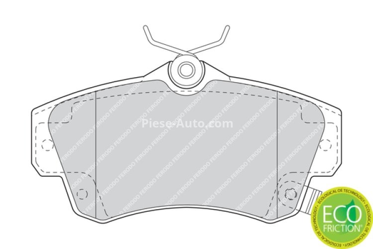 Set placuțe frână FERODO, față, pentru: CHRYSLER PT CRUISER; DODGE NEON II 1.6-2.4 08.99-