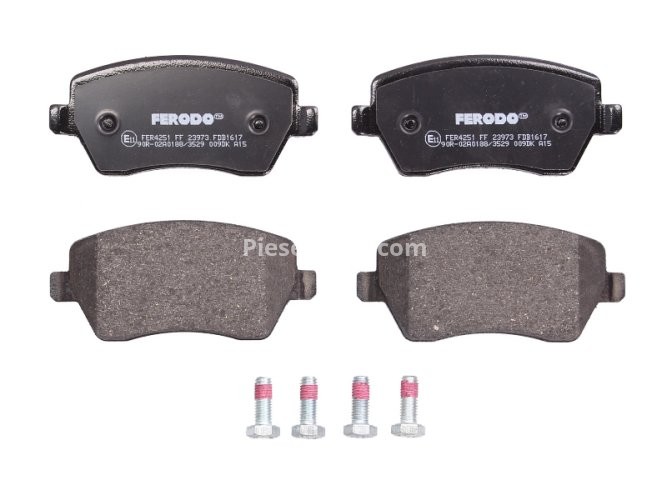 Set placuțe frână FERODO, față, pentru: MERCEDES CITAN MIXTO (DOUBLE CABIN), CITAN (MPV), CITAN/MINIVAN (W415) 0.9-Electric 01.03-