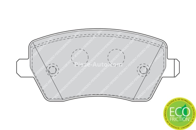 Set placuțe frână FERODO, față, pentru: MERCEDES CITAN MIXTO (DOUBLE CABIN), CITAN (MPV), CITAN/MINIVAN (W415) 0.9-Electric 01.03-