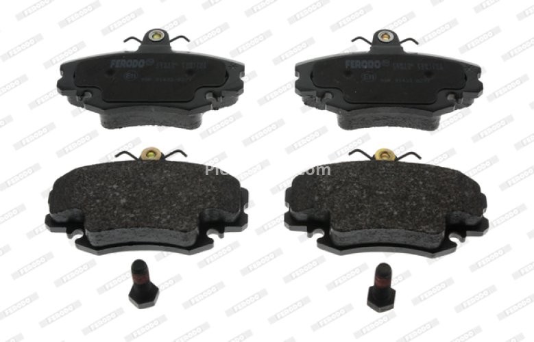 Set placuțe frână FERODO, față, (cu suruburi de ghidare), pentru: DACIA LOGAN, LOGAN EXPRESS, LOGAN II, LOGAN MCV, SANDERO; LADA LARGUS; PEUGEOT 205 I, 305 II 1.0ALK-1.9D 10.82-