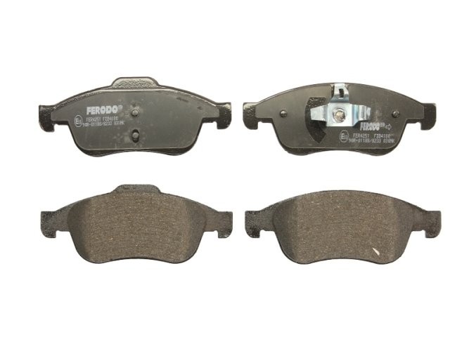 Set placuțe frână FERODO, față, pentru: DACIA DOKKER, DOKKER EXPRESS/MINIVAN, DUSTER, DUSTER/SUV, LODGY, SANDERO III; NISSAN JUKE, TERRANO; RENAULT ARKANA I, CAPTUR I, CAPTUR II 1.0-Electric 11.08-