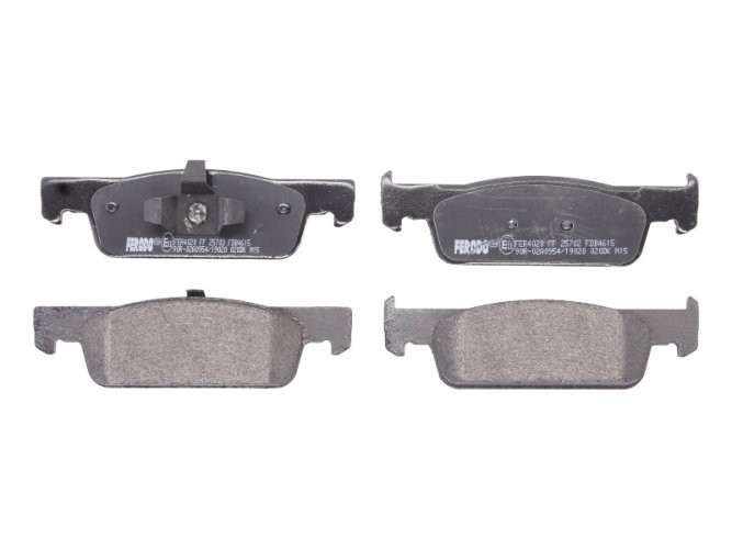 Set placuțe frână FERODO, față, pentru: DACIA LOGAN II, LOGAN MCV II, SANDERO II; RENAULT CLIO IV, CLIO IV/HATCHBACK, LOGAN I, LOGAN/STEPWAY II, SANDERO/STEPWAY II, THALIA III 0.9-Electric 06.11-