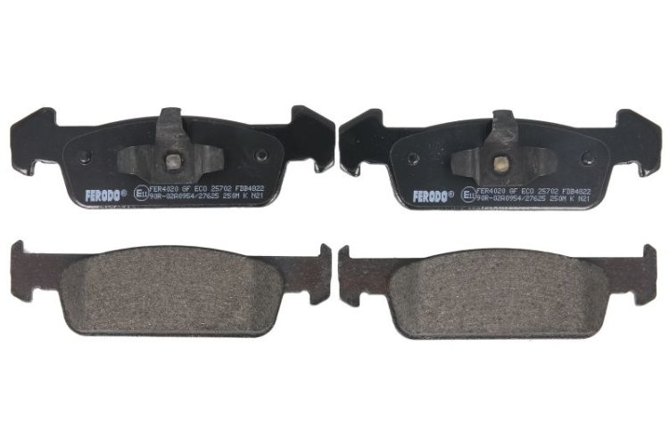 Set placuțe frână FERODO, față, pentru: DACIA LOGAN II, SANDERO II; RENAULT CLIO IV, LOGAN I, SANDERO/STEPWAY II, TWINGO III 0.9-1.6 06.11-