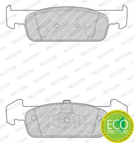 Set placuțe frână FERODO, față, pentru: DACIA LOGAN II, SANDERO II; RENAULT CLIO IV, LOGAN I, SANDERO/STEPWAY II, TWINGO III 0.9-1.6 06.11-
