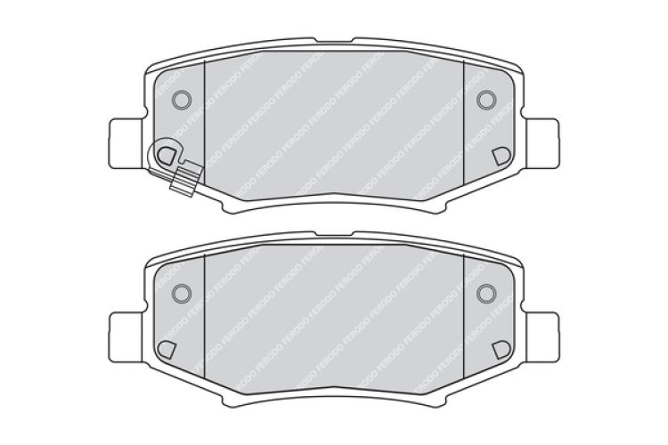 Set placuțe frână FERODO, spate, pentru: DODGE NITRO; JEEP CHEROKEE, COMPASS, WRANGLER III 2.4-4.0 08.06-