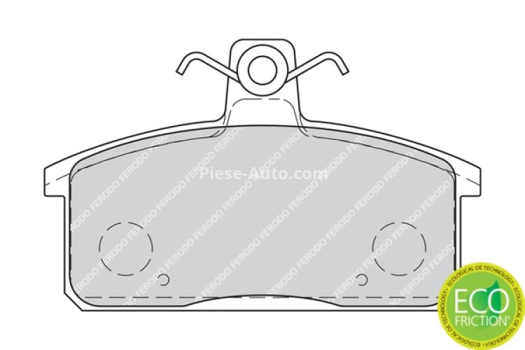 Set placuțe frână FERODO, spate, pentru: IVECO MASSIF; SUZUKI SAMURAI, VITARA 1.3-3.0D 11.88-02.11
