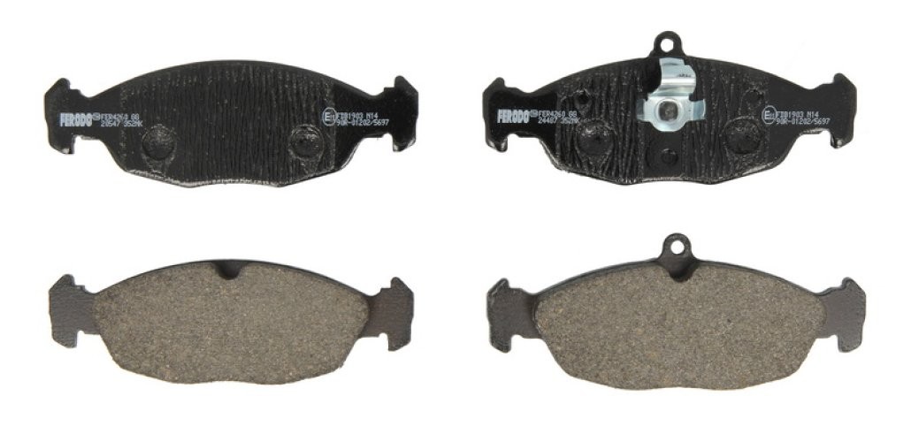Set placuțe frână FERODO, spate, pentru: JAGUAR XJ, XK 8, XK II; ASTON MARTIN DB7 VOLANTE 3.2/4.0/4.2 09.89-07.14