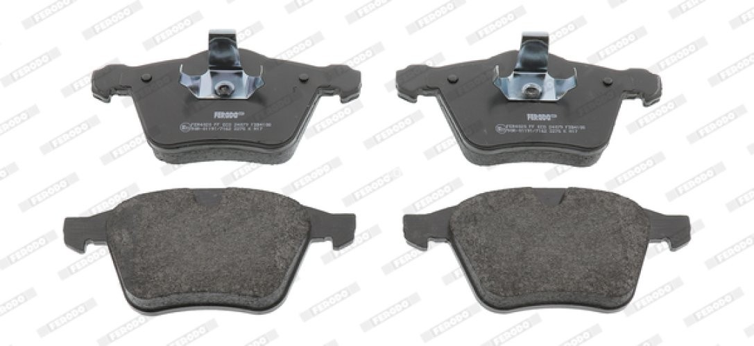 Set placuțe frână FERODO, față, pentru: JAGUAR S-TYPE II, XF I, XF SPORTBRAKE, XJ, XK II 2.0-5.0 04.02-