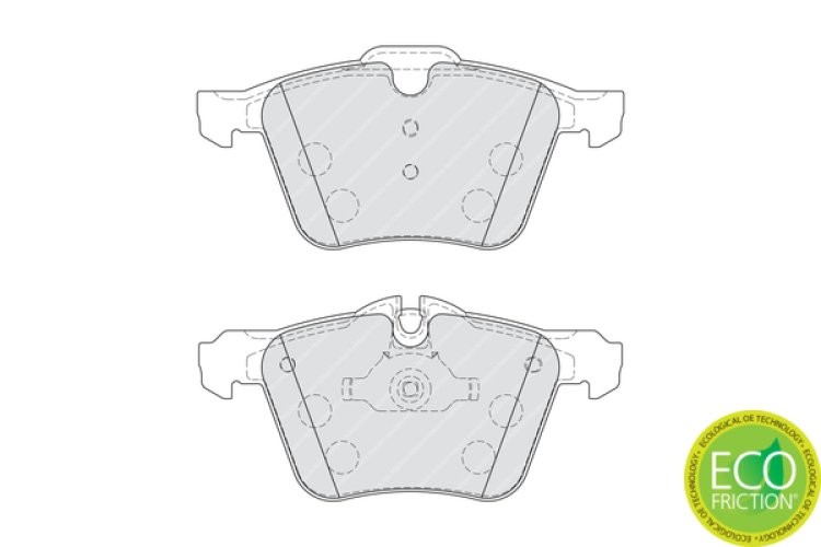 Set placuțe frână FERODO, față, pentru: JAGUAR S-TYPE II, XF I, XF SPORTBRAKE, XJ, XK II 2.0-5.0 04.02-