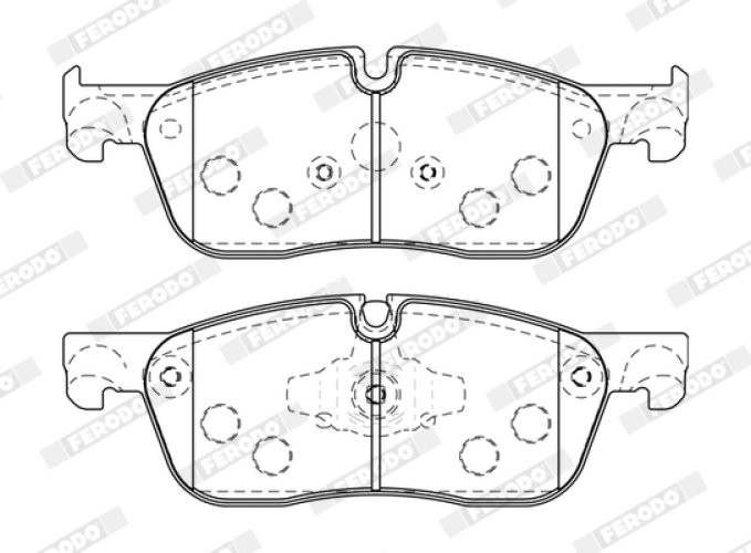 Set placuțe frână FERODO, față, pentru: JAGUAR F-PACE, XE, XF II, XF SPORTBRAKE; LAND ROVER RANGE ROVER VELAR 2.0-5.0 03.15-