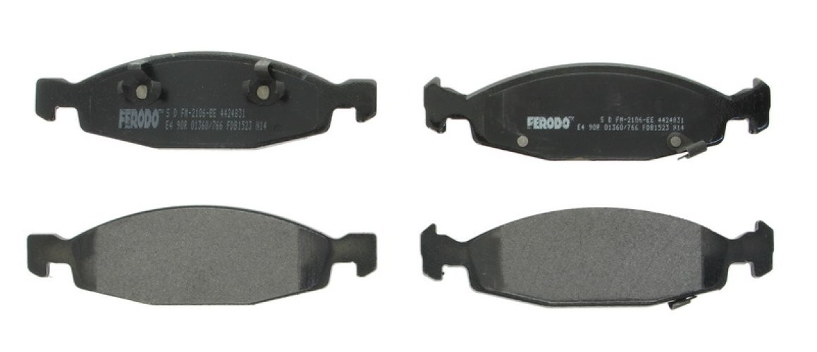Set placuțe frână FERODO, față, pentru: JEEP CHEROKEE, GRAND CHEROKEE II 2.5-4.7 01.88-09.05