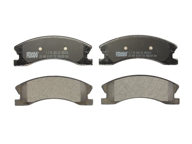 Set placuțe frână FERODO, față, pentru: JEEP GRAND CHEROKEE II 2.7D-4.7 09.98-09.05