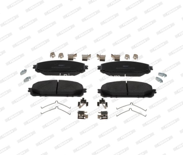 Set placuțe frână FERODO, față, pentru: JEEP CHEROKEE 2.0-3.2 11.13-
