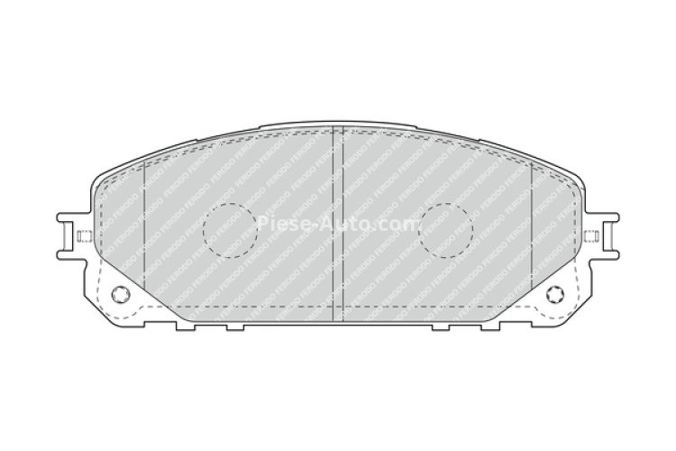 Set placuțe frână FERODO, față, pentru: JEEP CHEROKEE 2.0-3.2 11.13-