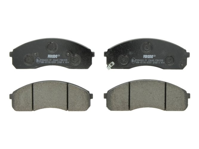 Set placuțe frână FERODO, față, pentru: KIA BESTA, CARNIVAL I, CARNIVAL II, PREGIO 2.5-3.5 10.97-