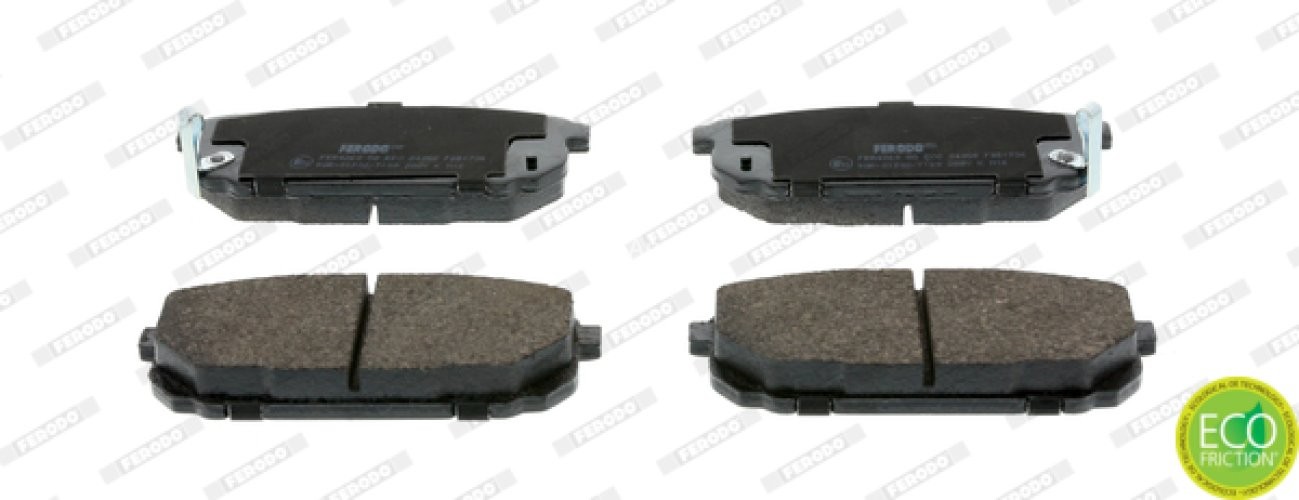 Set placuțe frână FERODO, spate, pentru: KIA SORENTO I 2.4-3.5 08.02-12.11
