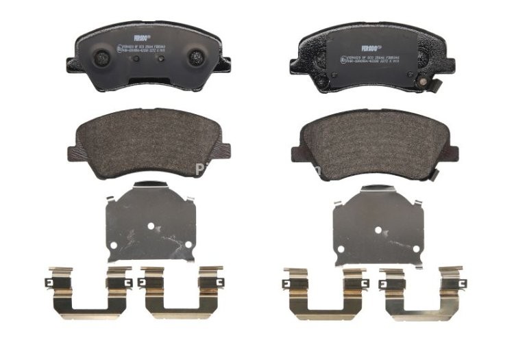 Set placuțe frână FERODO, față, pentru: KIA RIO IV, STONIC 1.0-1.6D 01.17-