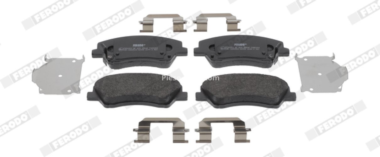 Set placuțe frână FERODO, față, pentru: KIA RIO IV, STONIC 1.0-1.6D 01.17-