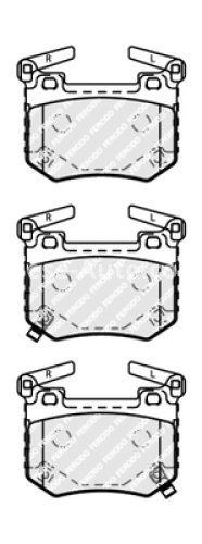 Set placuțe frână FERODO, spate, pentru: KIA STINGER 3.3 06.17-