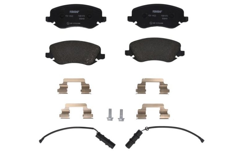 Set placuțe frână FERODO, față, pentru: LANCIA THESIS 2.0-3.2 07.02-07.09