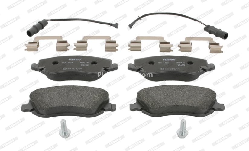 Set placuțe frână FERODO, față, pentru: LANCIA THESIS 2.0-3.2 07.02-07.09
