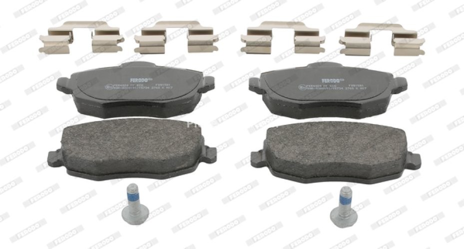 Set placuțe frână FERODO, față, pentru: LANCIA YPSILON 1.2/1.4/1.4LPG 10.03-12.11