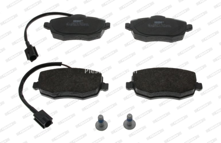 Set placuțe frână FERODO, față, (cu suruburi de ghidare), pentru: LANCIA YPSILON 1.2-1.4LPG 10.03-12.11