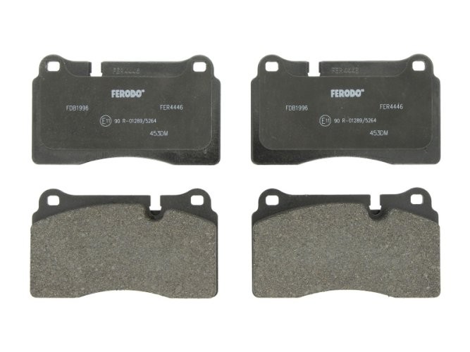Set placuțe frână FERODO, față, pentru: LAND ROVER RANGE ROVER III, RANGE ROVER SPORT I; MASERATI QUATTROPORTE V; ASTON MARTIN VANTAGE VOLANTE, VANTAGETAGE 2.7D-6.2 03.04-