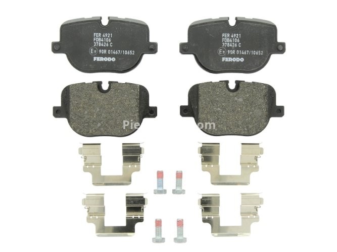 Set placuțe frână FERODO, spate, pentru: LAND ROVER RANGE ROVER III, RANGE ROVER SPORT I 3.0D-5.0 05.05-03.13