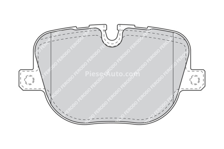 Set placuțe frână FERODO, spate, pentru: LAND ROVER RANGE ROVER III, RANGE ROVER SPORT I 3.0D-5.0 05.05-03.13