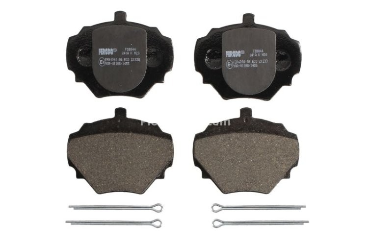 Set placuțe frână FERODO, față /spate (cu piulita de actionare; cu suplimente), pentru: LAND ROVER 90 I, DEFENDER, DISCOVERY I, RANGE ROVER I 2.0-4.0 07.70-02.16
