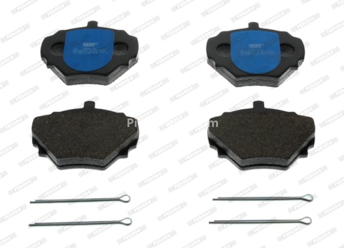 Set placuțe frână FERODO, față /spate (cu piulita de actionare; cu suplimente), pentru: LAND ROVER 90 I, DEFENDER, DISCOVERY I, RANGE ROVER I 2.0-4.0 07.70-02.16