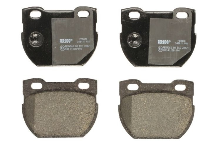 Set placuțe frână FERODO, spate, pentru: LAND ROVER 110/127, DEFENDER 2.2D-4.0 09.83-02.16