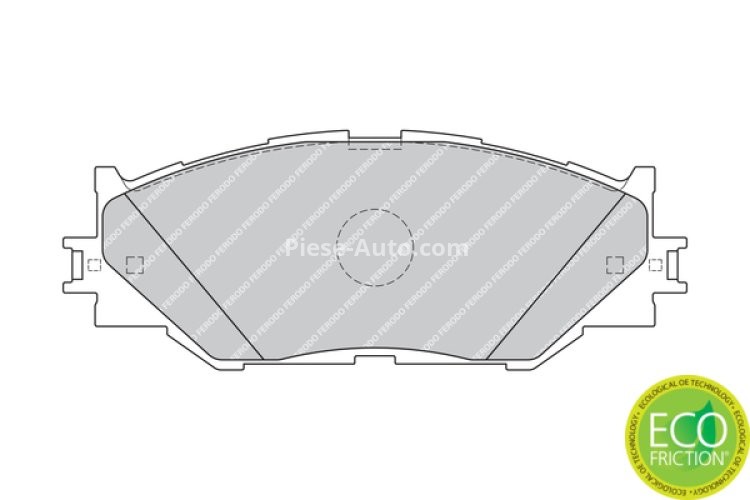 Set placuțe frână FERODO, față, pentru: LEXUS IS C, IS II, IS III 2.2D-3.5 08.05-09.20