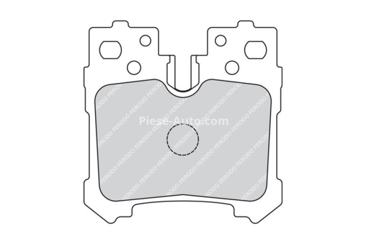 Set placuțe frână FERODO, spate, pentru: LEXUS LS 3.5-5.0H 04.06-