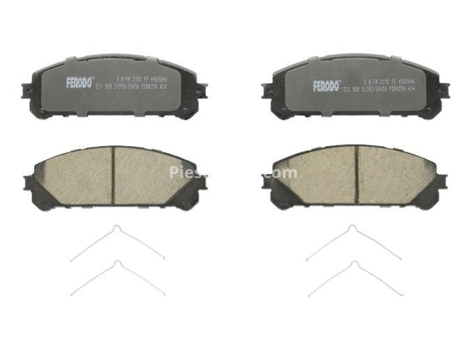 Set placuțe frână FERODO, față, pentru: LEXUS NX, RX; TOYOTA CAMRY, HIGHLANDER, HIGHLANDER / KLUGER, RAV 4 IV, RAV 4 V 2.0-3.5H 05.07-
