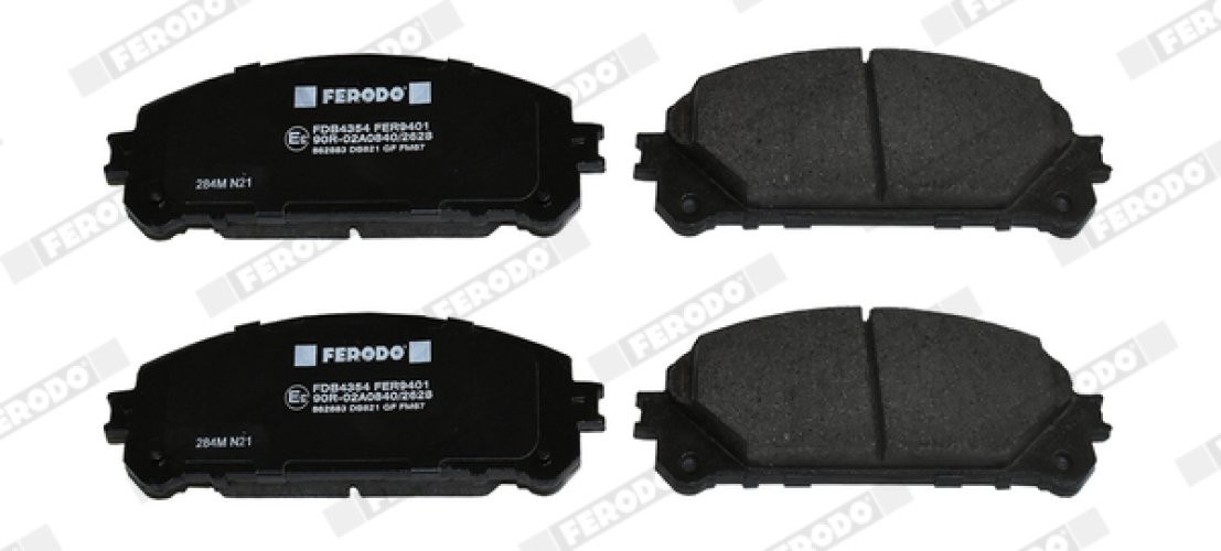 Set placuțe frână FERODO, față, pentru: LEXUS NX, RX; TOYOTA CAMRY, HIGHLANDER, HIGHLANDER / KLUGER, RAV 4 IV, RAV 4 V 2.0-3.5H 05.07-