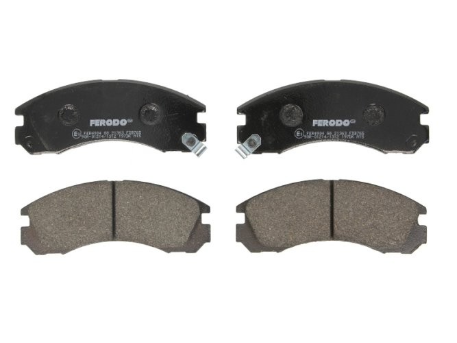 Set placuțe frână FERODO, față, pentru: MITSUBISHI 3000 GT, DELICA / SPACE GEAR, ECLIPSE II, GALANT VII, GALANT VIII, L200, L400, LANCER IV, LANCER V, LANCER VI, LANCER VII 1.6-3.5 01.83-
